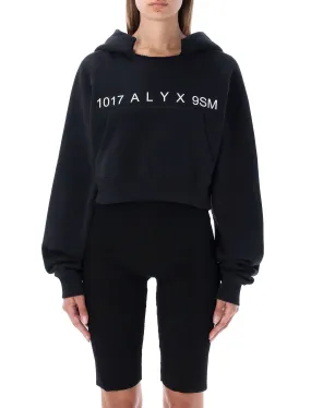 1017 ALYX 9SM Logo Printed Cropped Hoodie