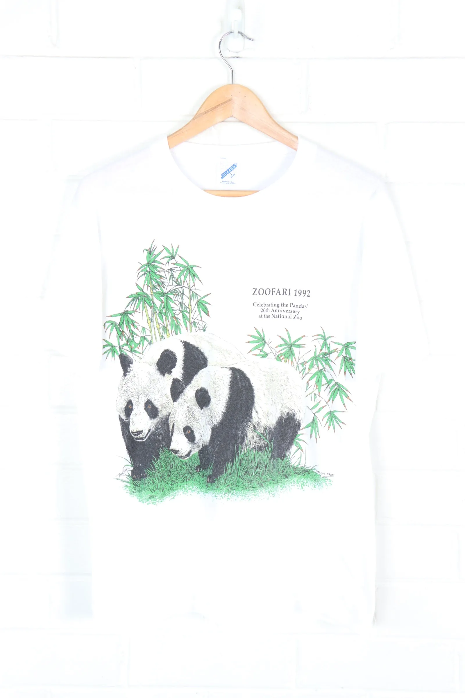 1992 Vintage Panda Zoofari 50/50 Animal T-Shirt (M)