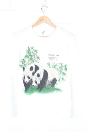 1992 Vintage Panda Zoofari 50/50 Animal T-Shirt (M)