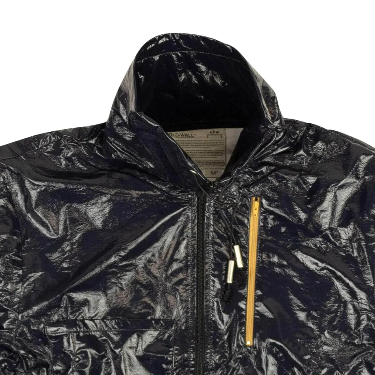 A-COLD-WALL* Navy Blue Asymmetrical Shiny Field Jacket