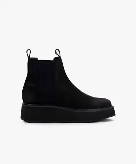 ARLETE BOOTIES BLACK NUBUCK re:vita