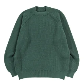 ARPENTEUR PLANO SWEATER MERINO WOOL RIB EMERALD