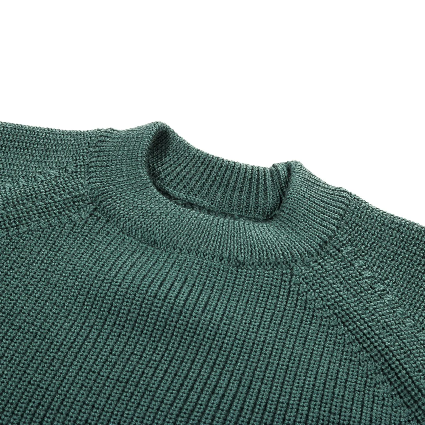 ARPENTEUR PLANO SWEATER MERINO WOOL RIB EMERALD