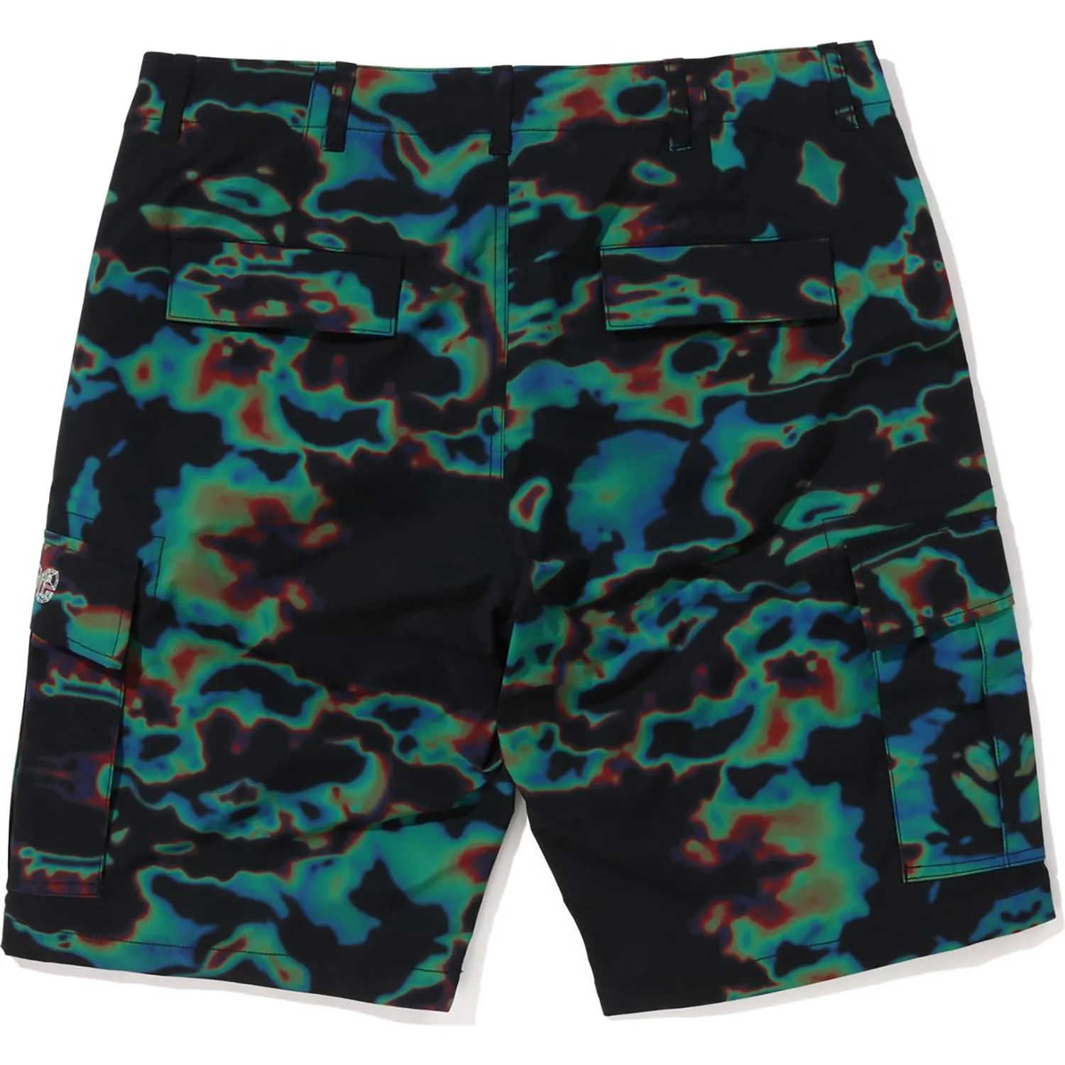 BAPE THERMOGRAPHY CARGO SHORTS MENS