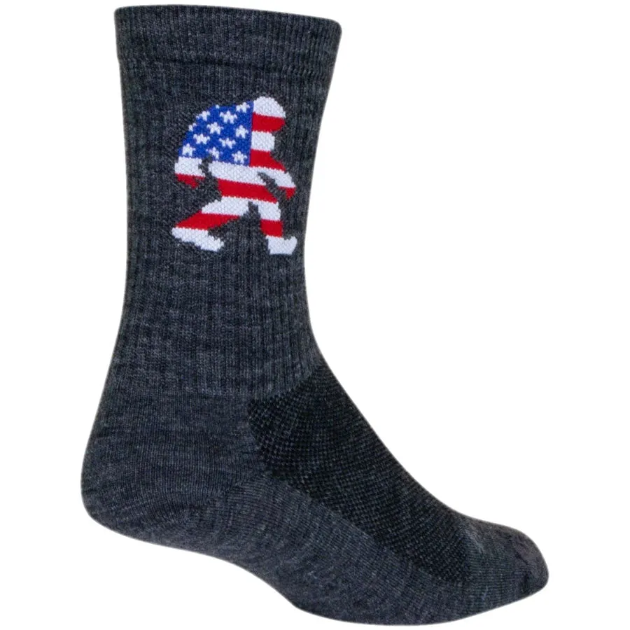 Big Foot Wool Bike Socks - Gray