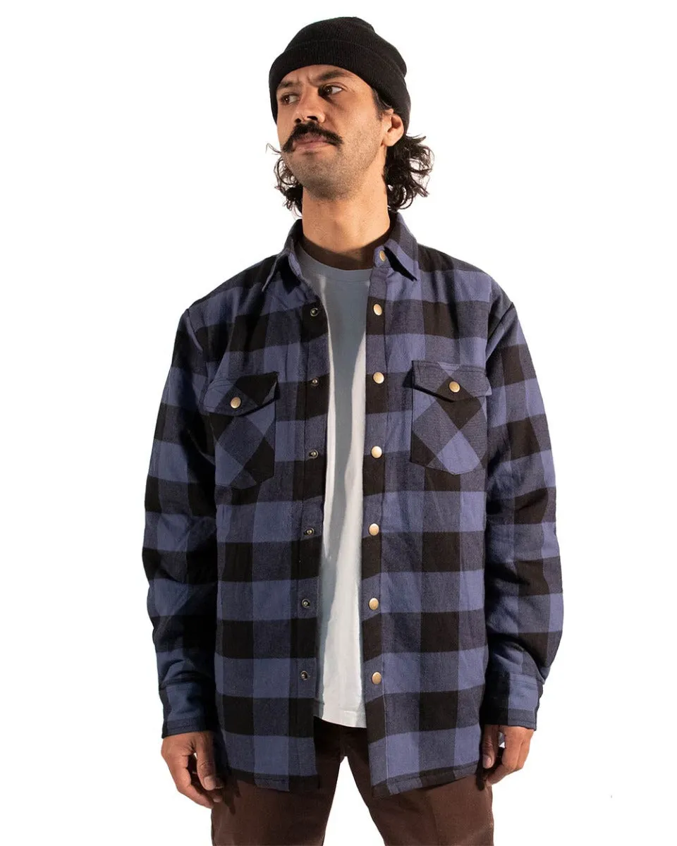 Blue Soft Padded Flannel Jacket