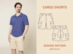 Cargo Shorts Printed pattern- Sizes 26-42