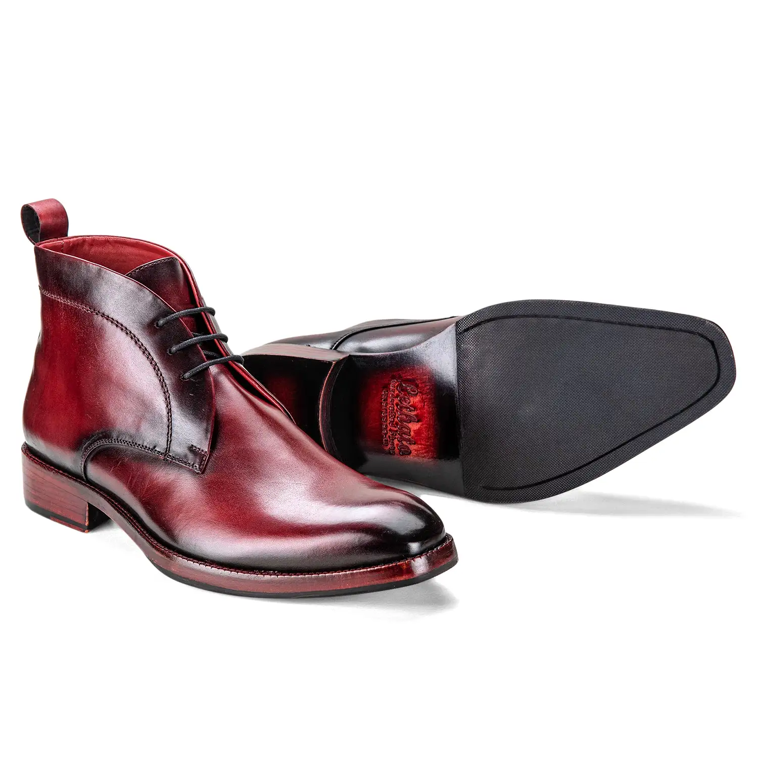 Chukka Boots- Wine Red