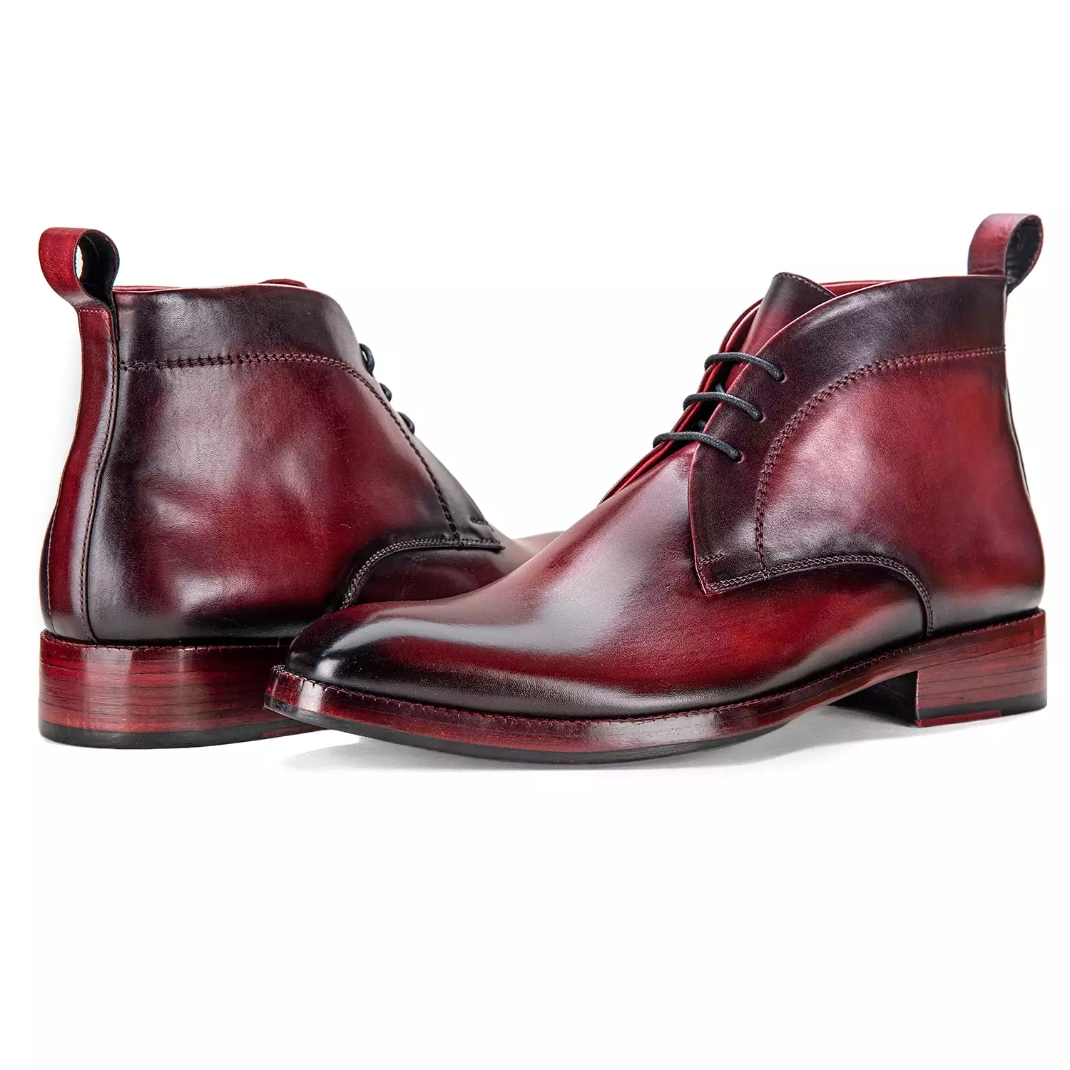 Chukka Boots- Wine Red