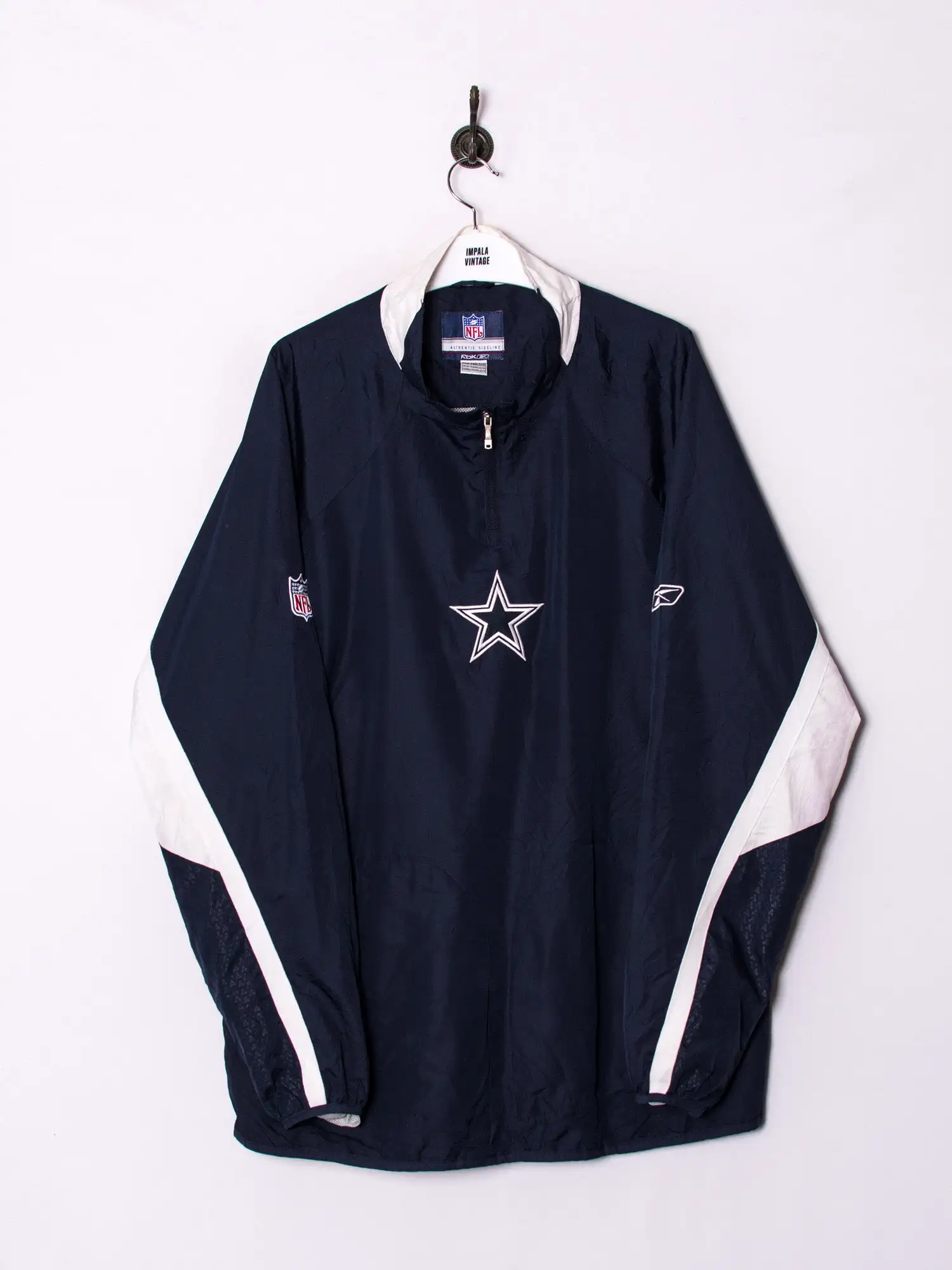 Cowboys Football NFL Reebok Nylon Jacket