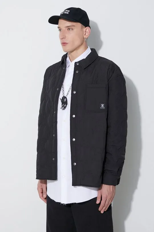 Daily Paper jacket Rajub ls Shirt men's black color 2321013