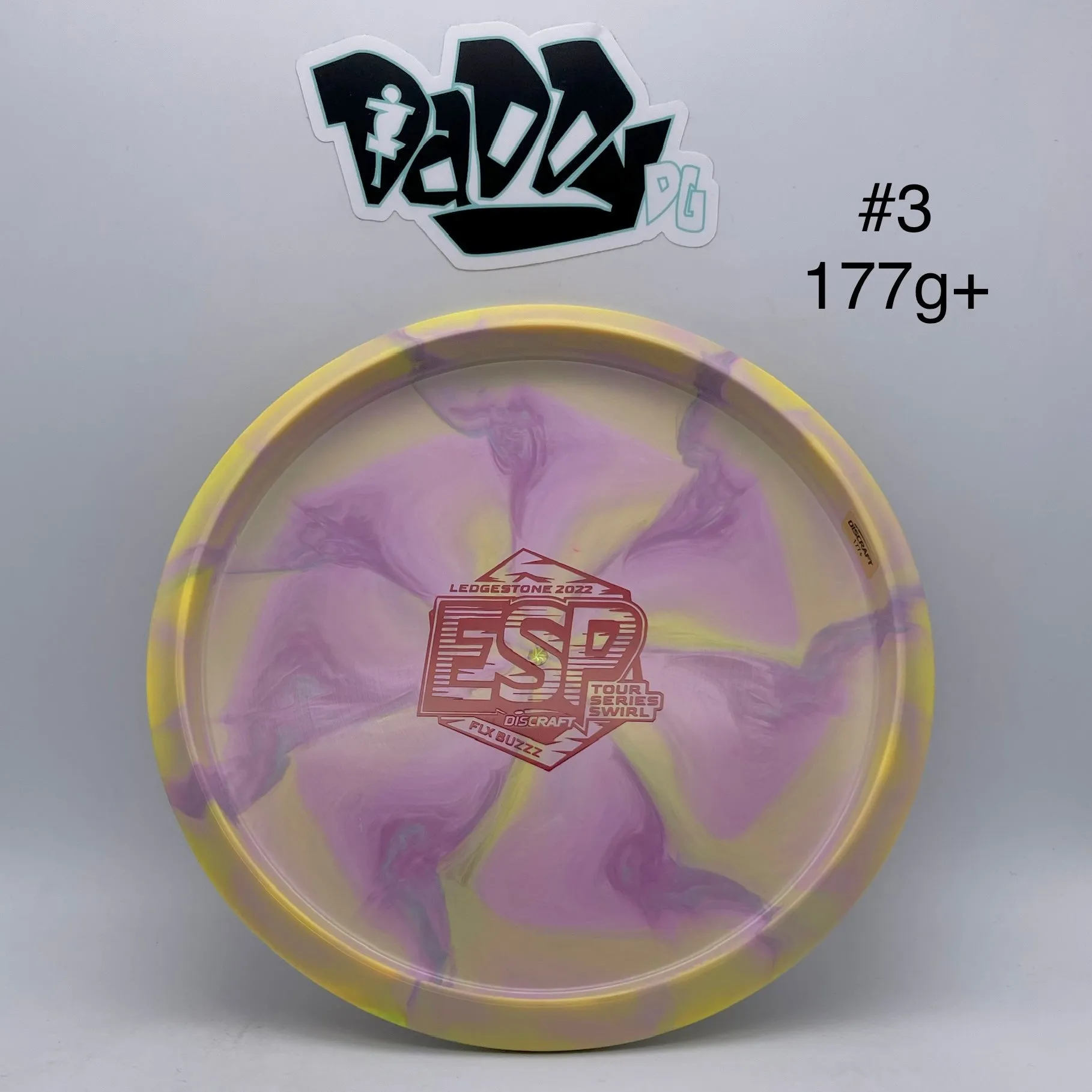 Discraft ESP Swirl Flx Buzzz 2022 Ledgestone Bottom Stamped Midrange