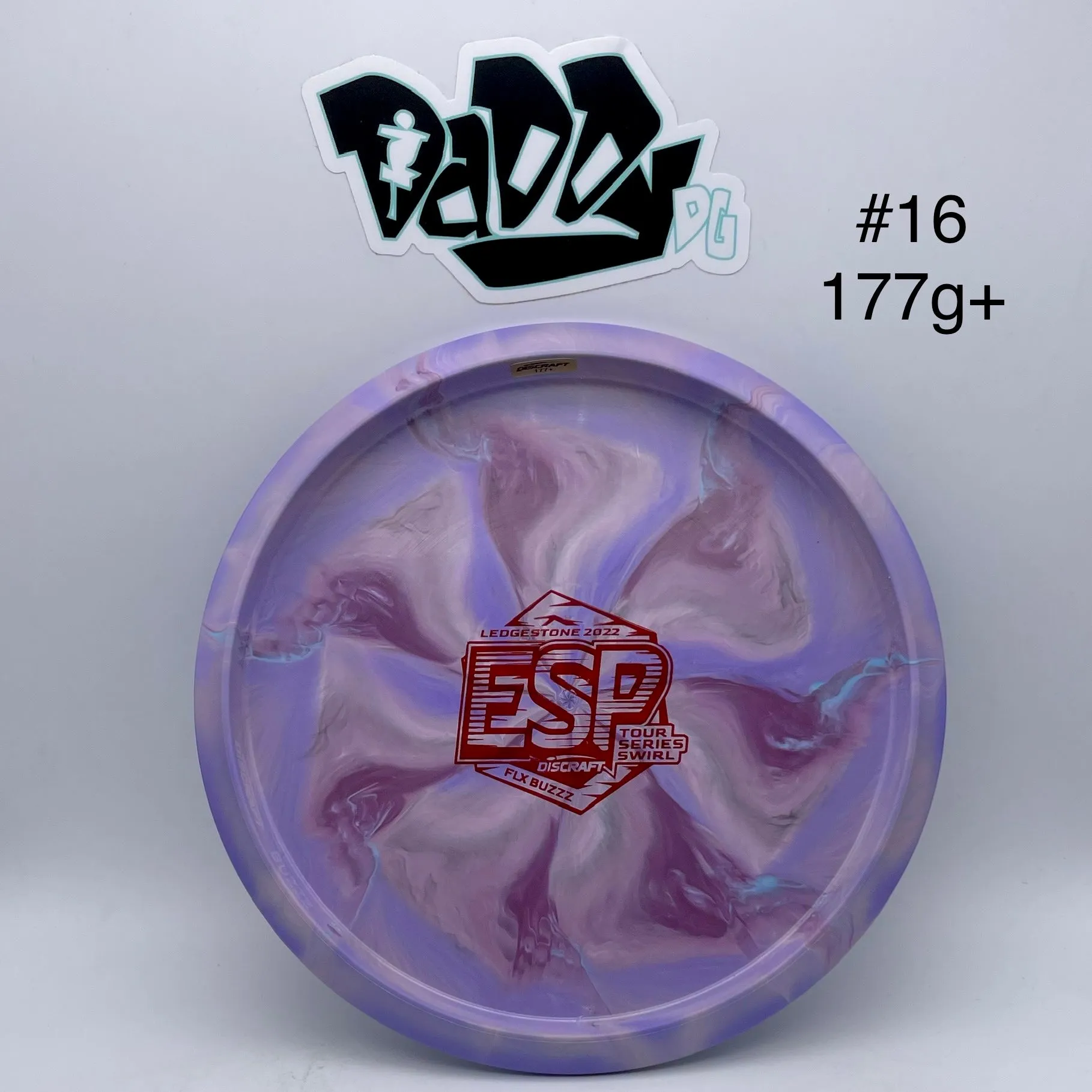 Discraft ESP Swirl Flx Buzzz 2022 Ledgestone Bottom Stamped Midrange