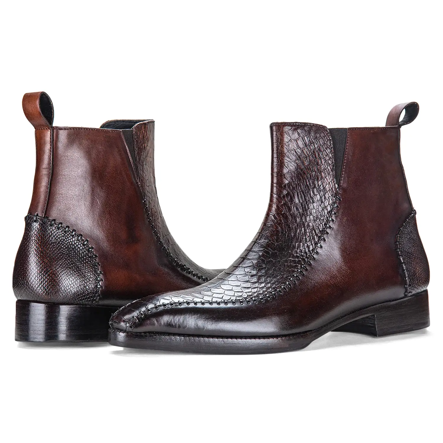 Driver Zipper Boots - Brown