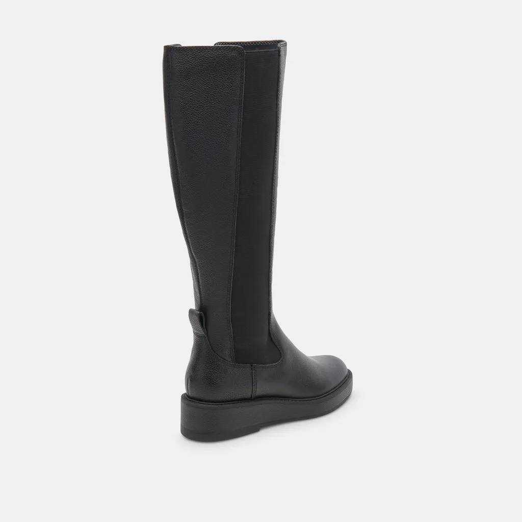 EAMON H2O Black Leather Boots | Waterproof Black Leather Boots– Dolce Vita 6952473428034