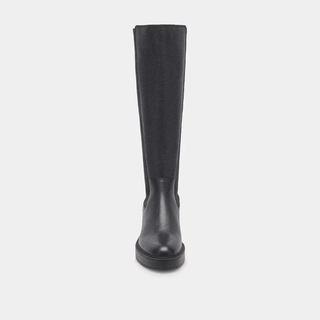 EAMON H2O Black Leather Boots | Waterproof Black Leather Boots– Dolce Vita 6952473428034