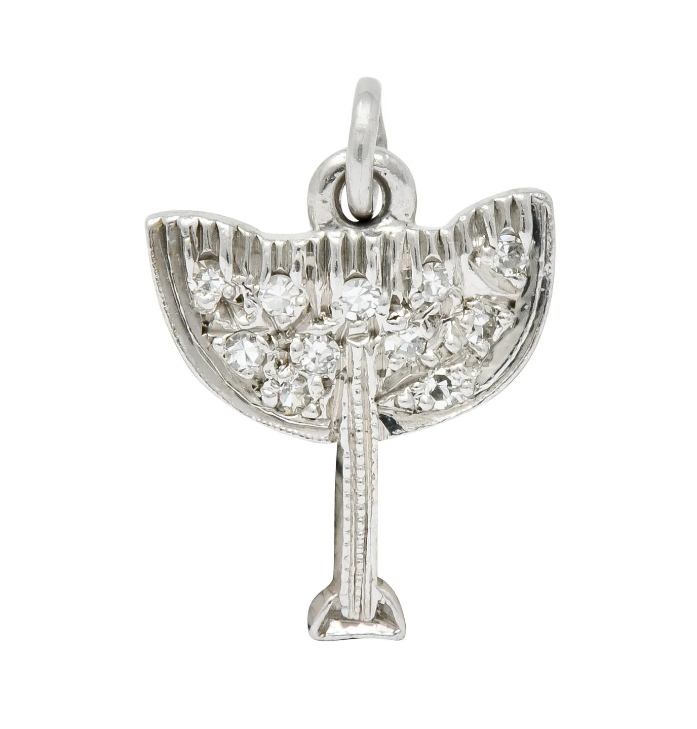 Edwardian Diamond Platinum Horse Saddle Charm