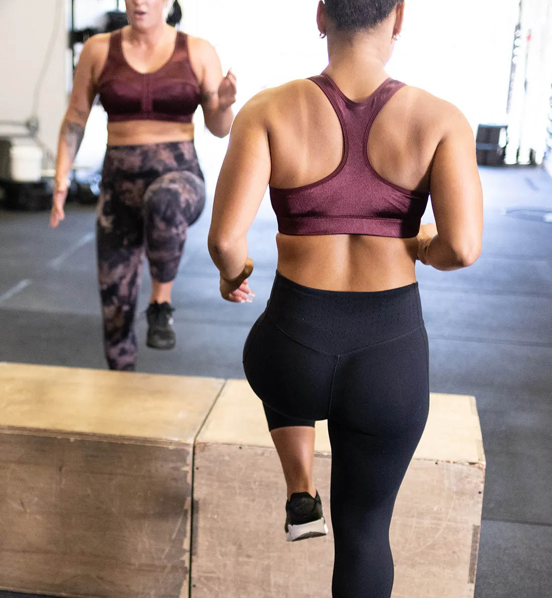 Enell Racer-Back Sports Bra (102) - Big Sky Burgundy