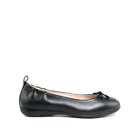 Essie Bow Women's Shoes - Black Leather