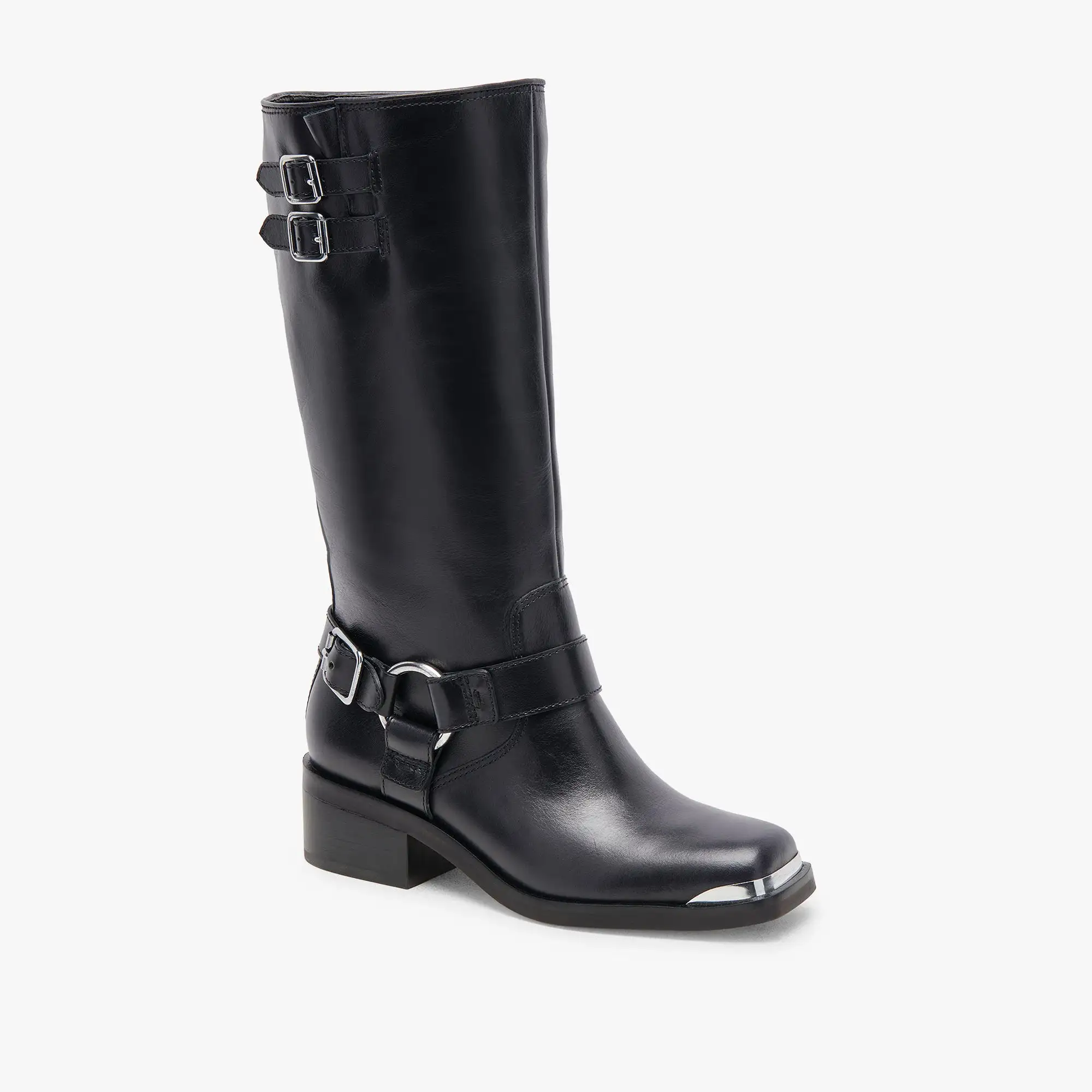 EVI BOOTS BLACK LEATHER