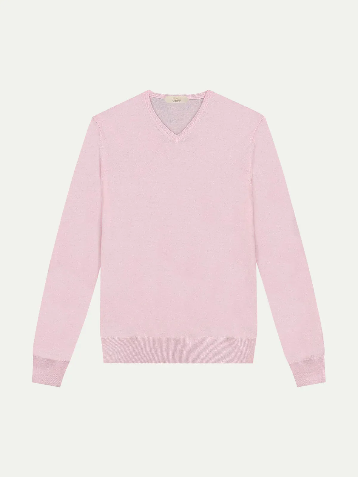 Extrafine Merino V-Neck Pink