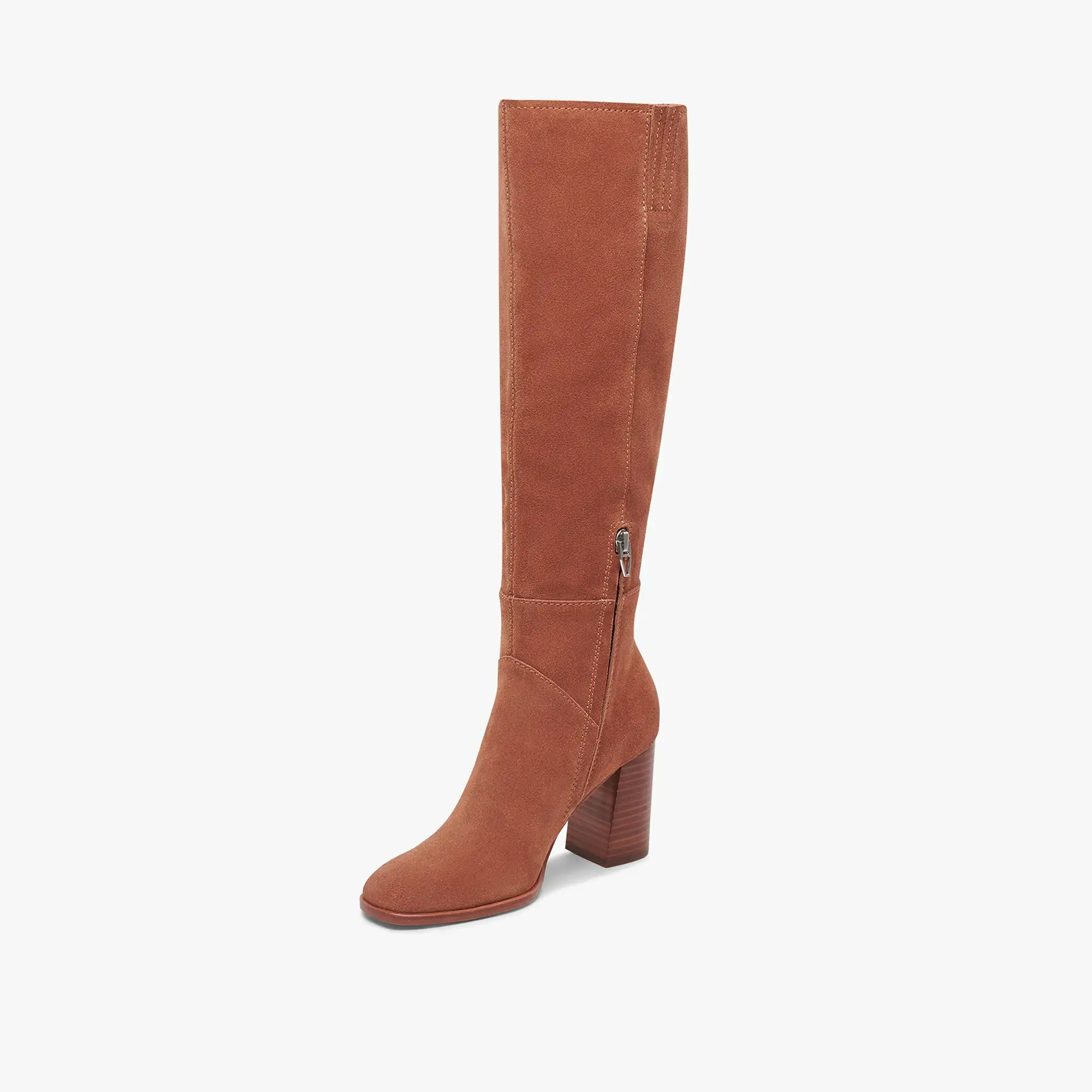 FYNN WIDE CALF BOOTS DK BROWN SUEDE