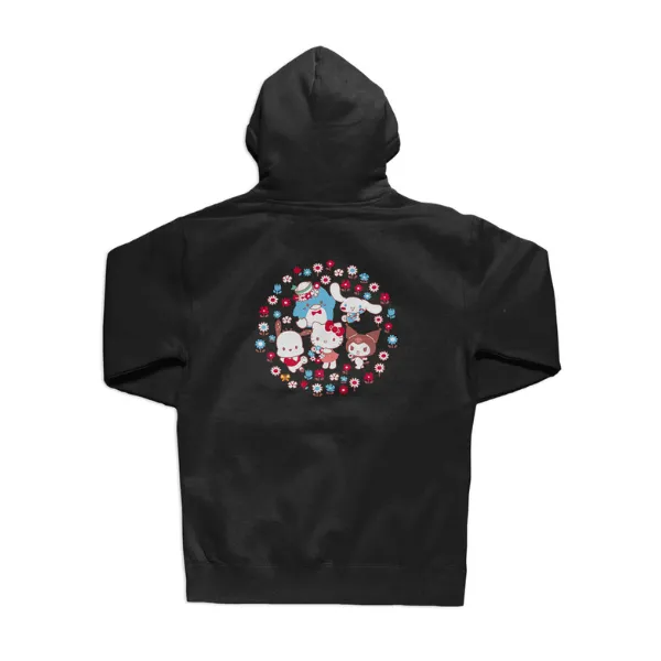 Girl Hello Kitty and Friends Hoodie - Black