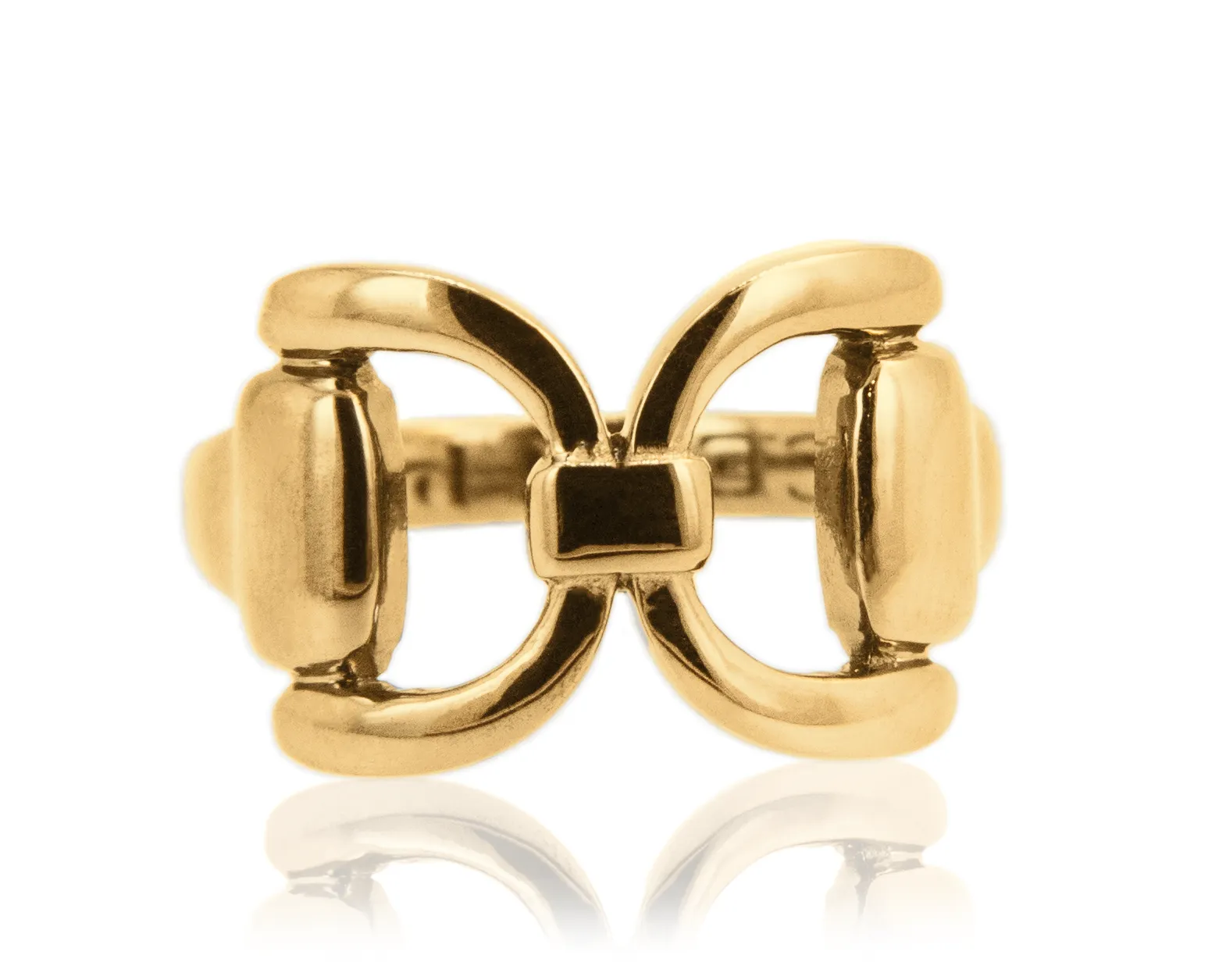 Gold Tied Bit Ring