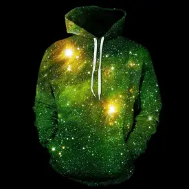 Green Galaxy - Overprint Hoody