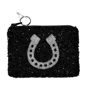 Hand Beaded Coin Purse - Horseshoe