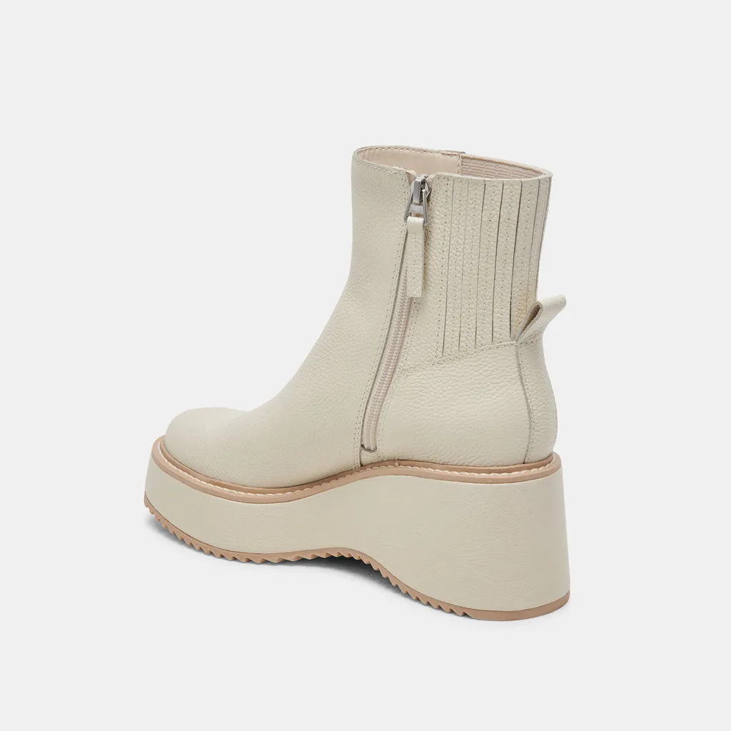 Hilde Ivory Leather Boots | Women's Platform Ivory Leather Boots– Dolce Vita 6908076916802