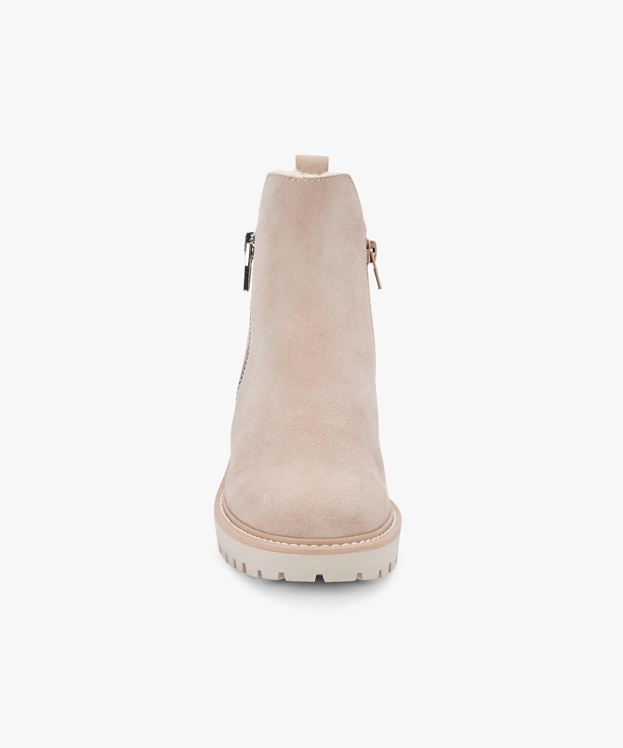 HOLLYN BOOTIES NATURAL SUEDE re:vita