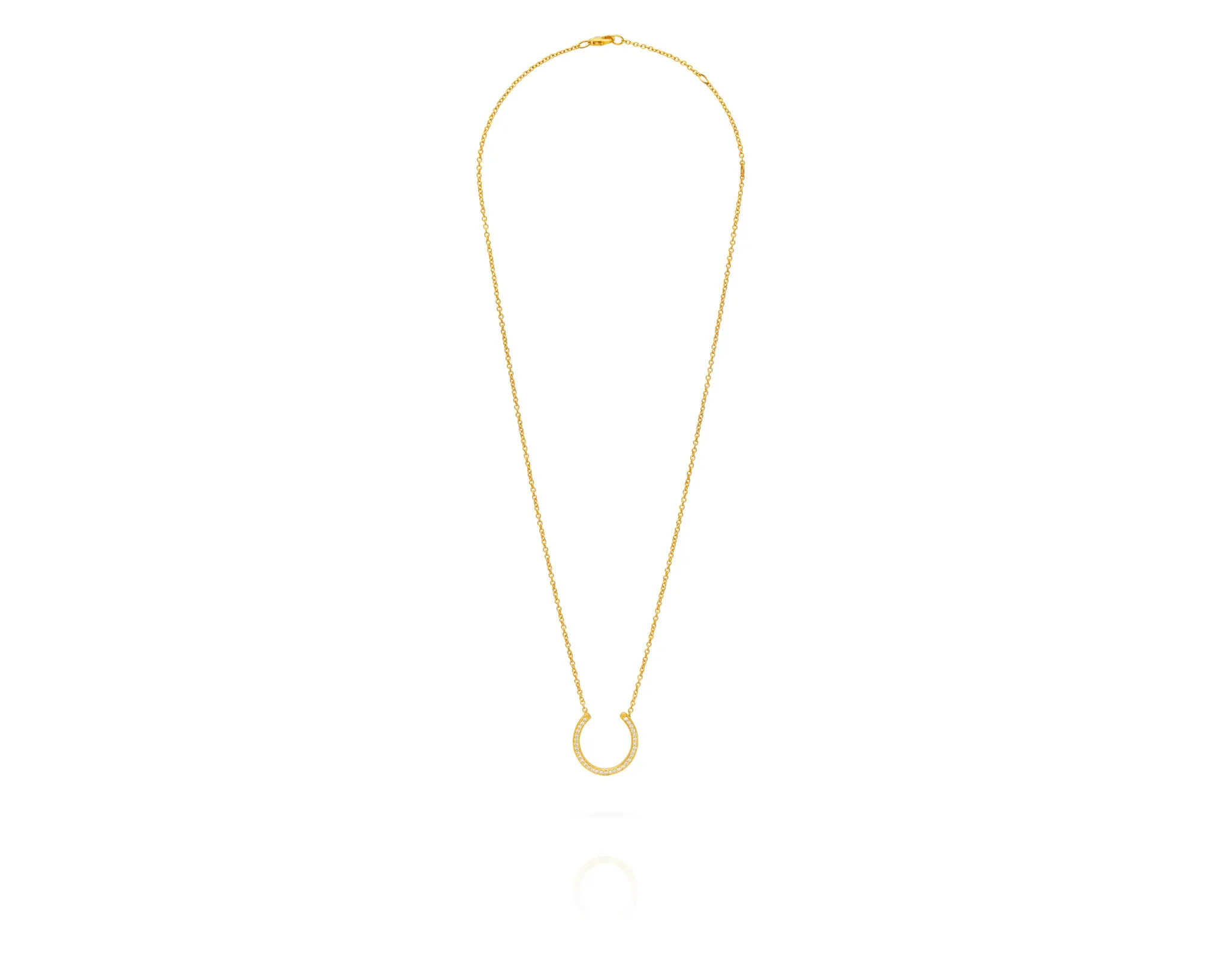 Horseshoe Necklace | Gold