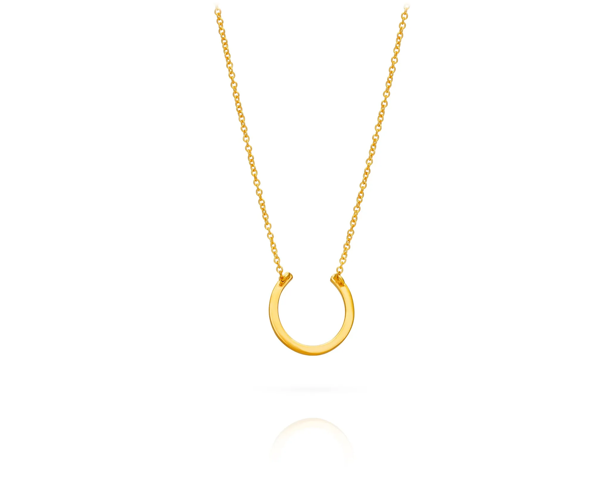 Horseshoe Necklace | Gold