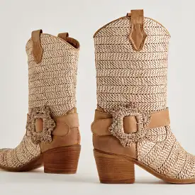 HOSS BOOTS BROWN MULTI RAFFIA