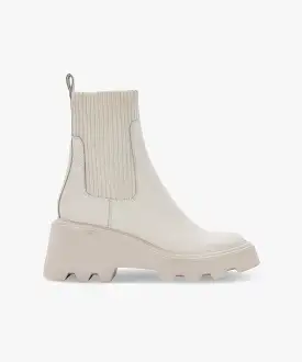 HOVEN BOOTS IVORY LEATHER - re:vita