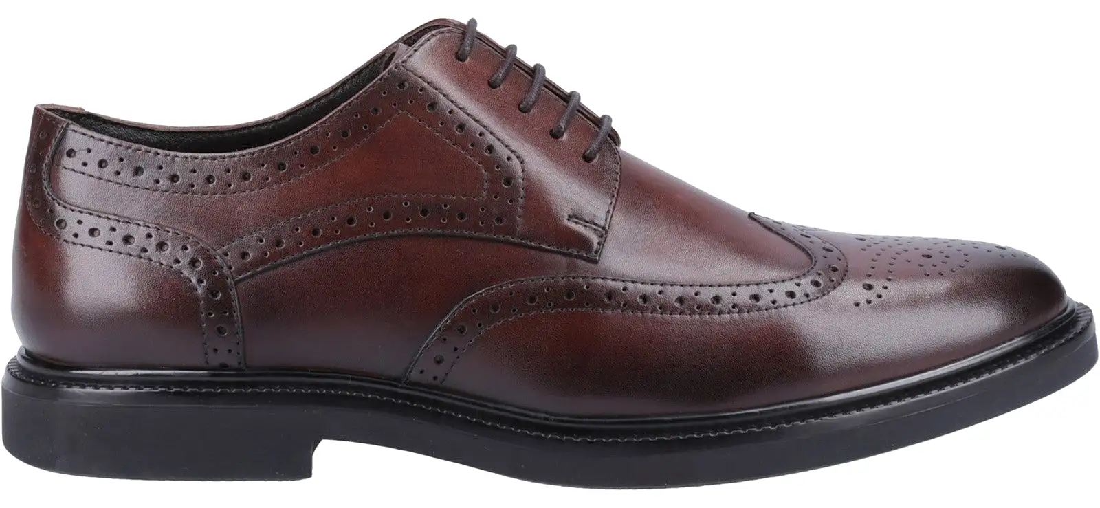 Hush Puppies Kingston Brogue Mens Leather Lace Up Brogue Shoe