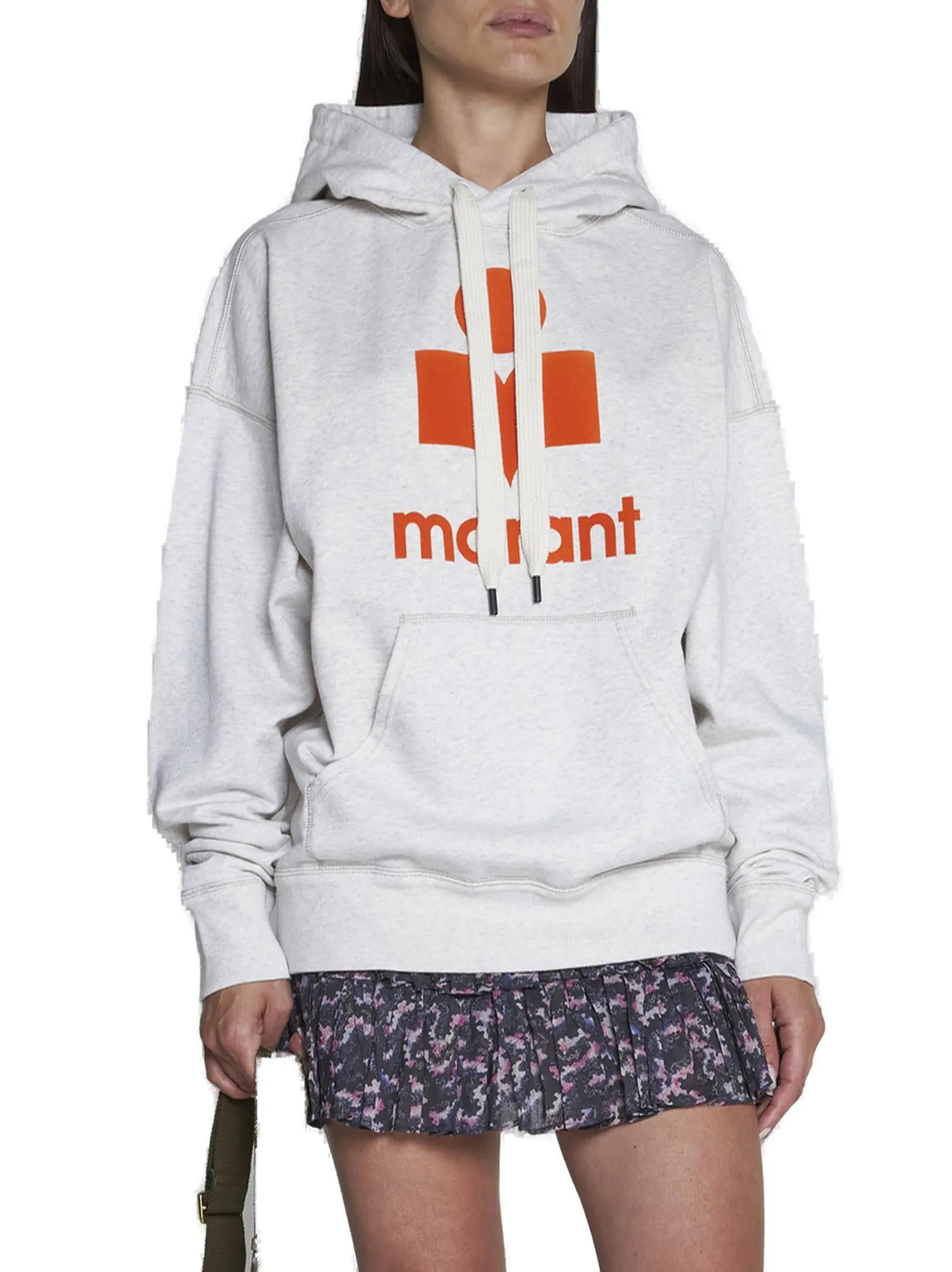 Isabel Marant toile Logo Print Drawstring Hoodie