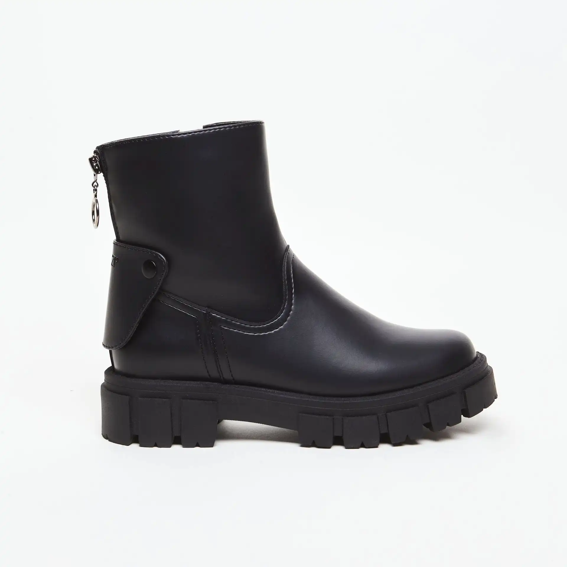 Kama Vegan Leather Boots | Black