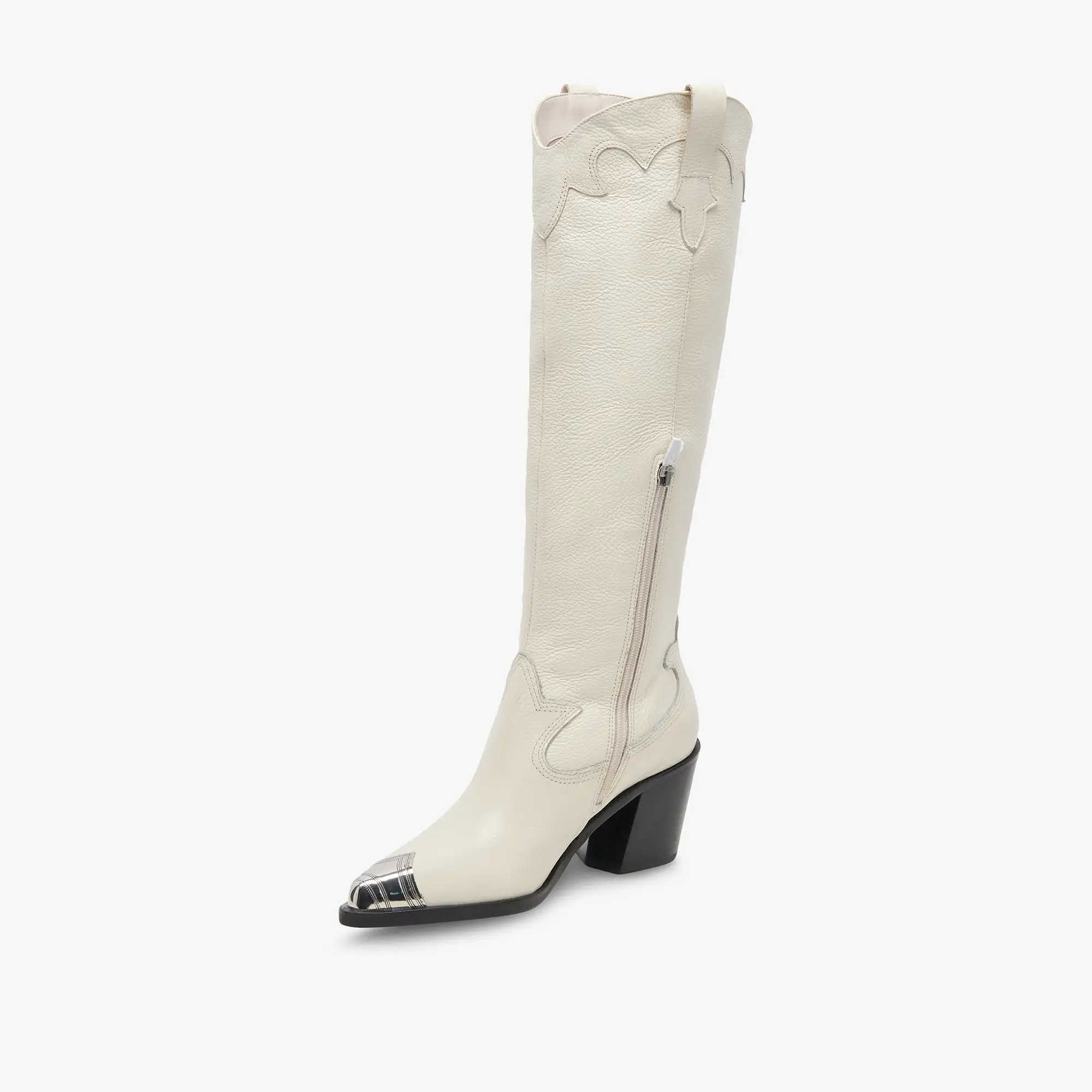 KAMRYN BOOTS OFF WHITE LEATHER