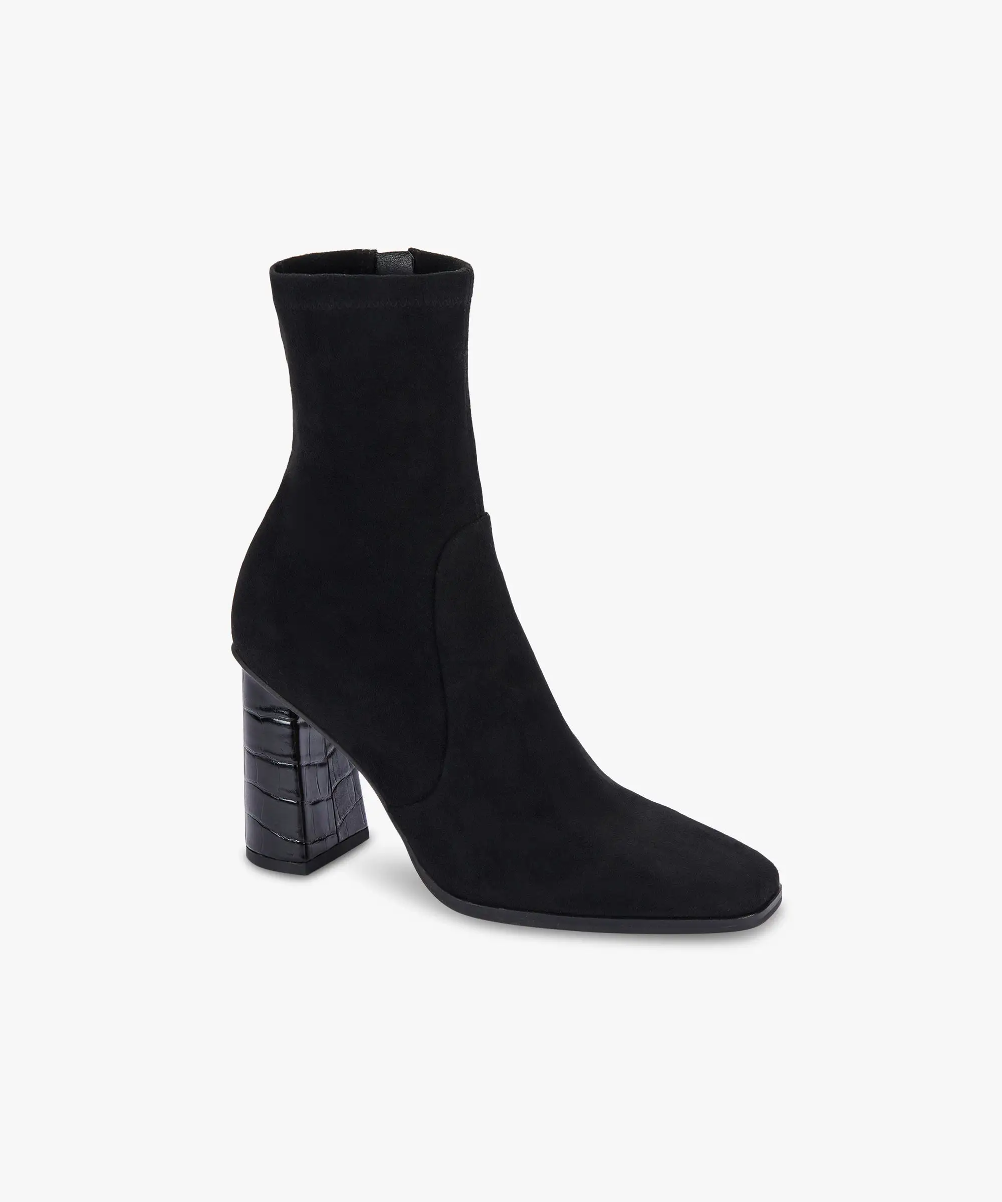 Kelsey DiPrima's PETYA BOOTIES IN BLACK STELLA SUEDE - re:vita