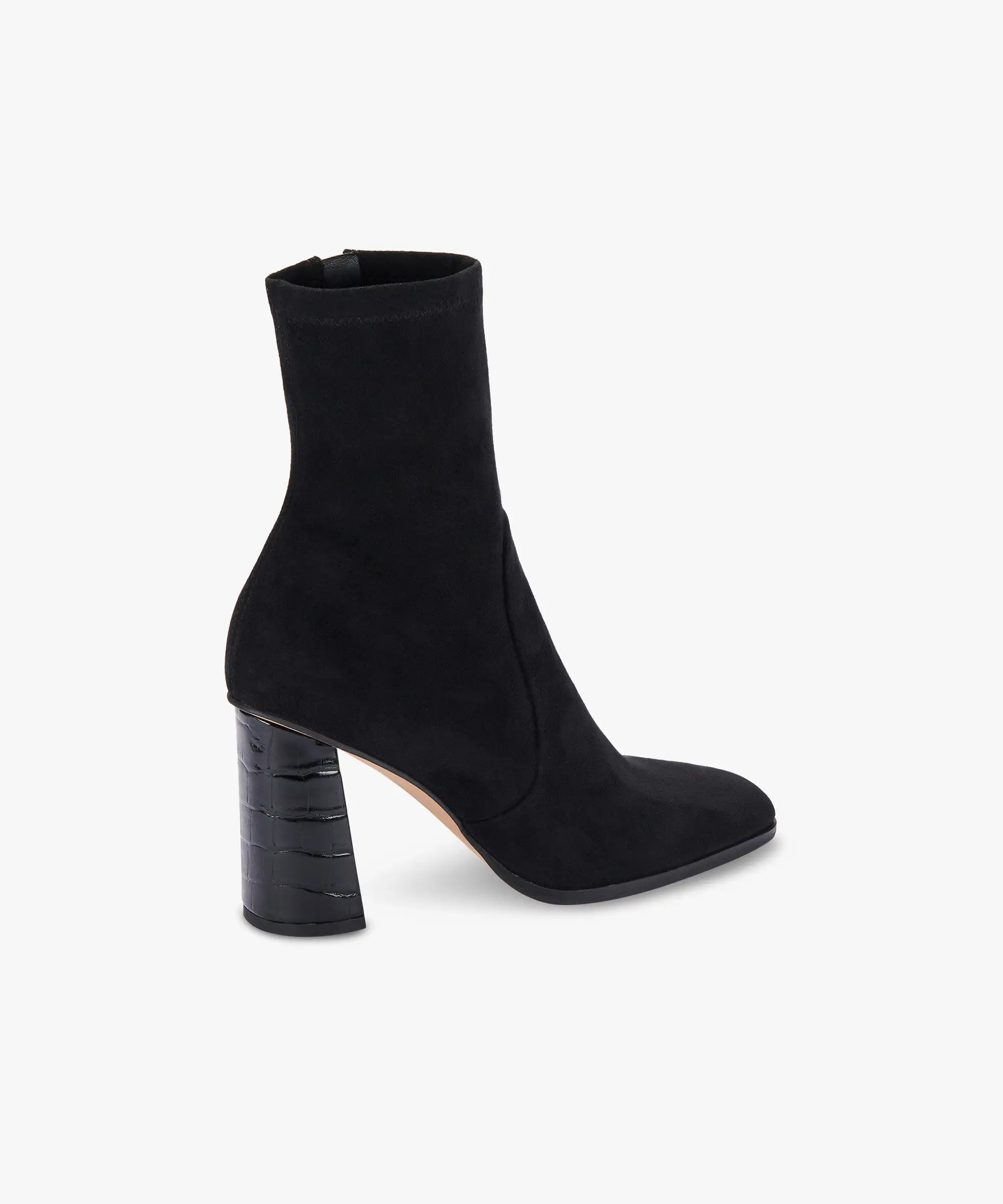 Kelsey DiPrima's PETYA BOOTIES IN BLACK STELLA SUEDE - re:vita