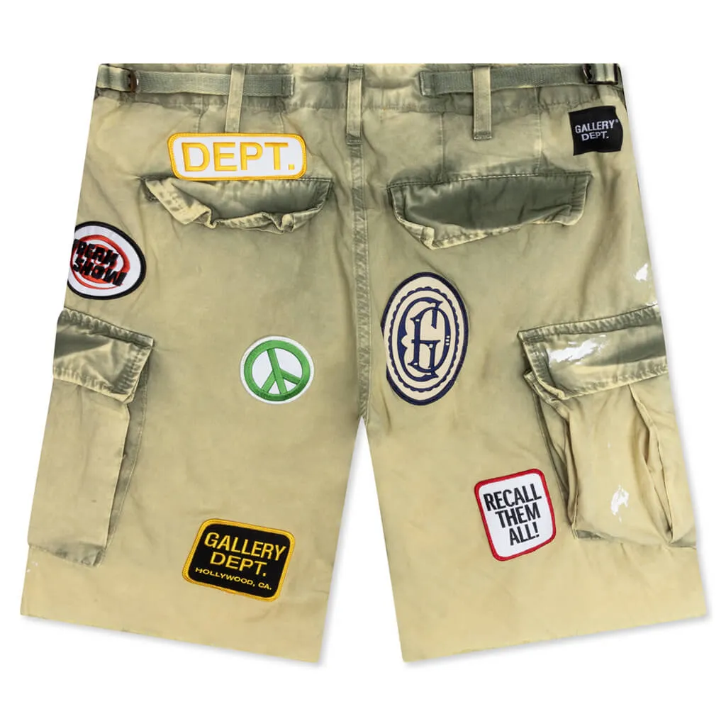 Kenzie Fatigue Cargo Shorts - Olive