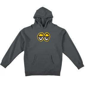 KROOKED EYES HOODIE - CHARCOAL YELLOW