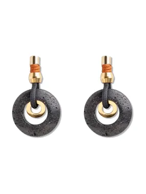 Lava Stone Talisma Earrings