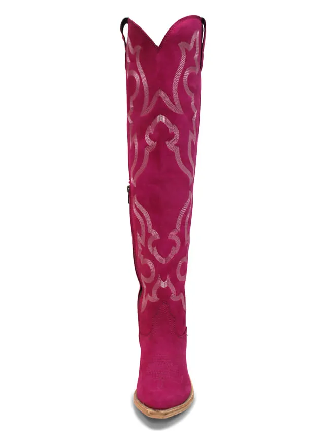 Liberty Black Womens Alyssa Fuchsia Boots