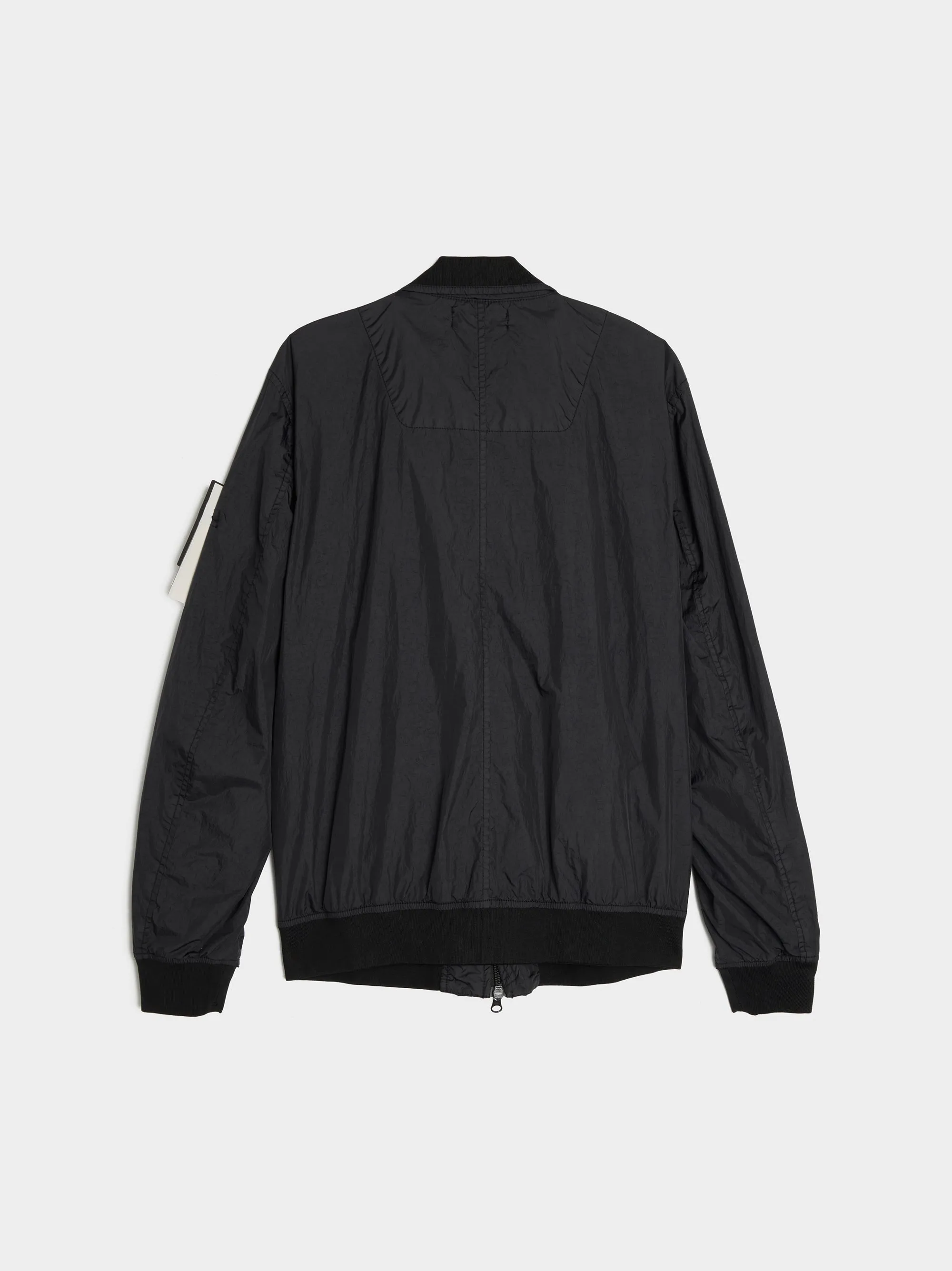 Logo Patch Giubbotto Jacket, Black