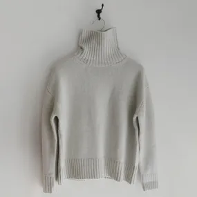 Makié Woman Cashmere Turtleneck Sweater Ice Grey