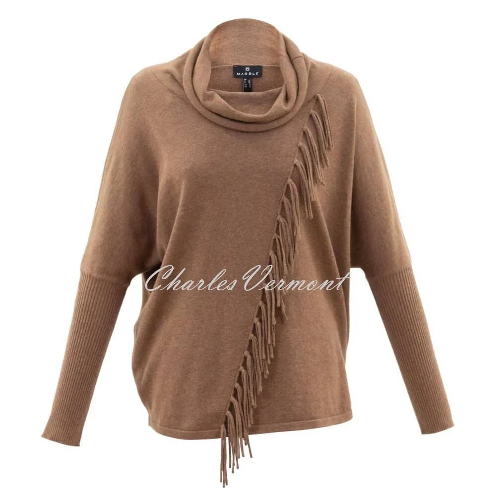 Marble Fringe Sweater - Style 6373-130 (Camel)