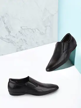 Men Black Formal Slip-On Shoes